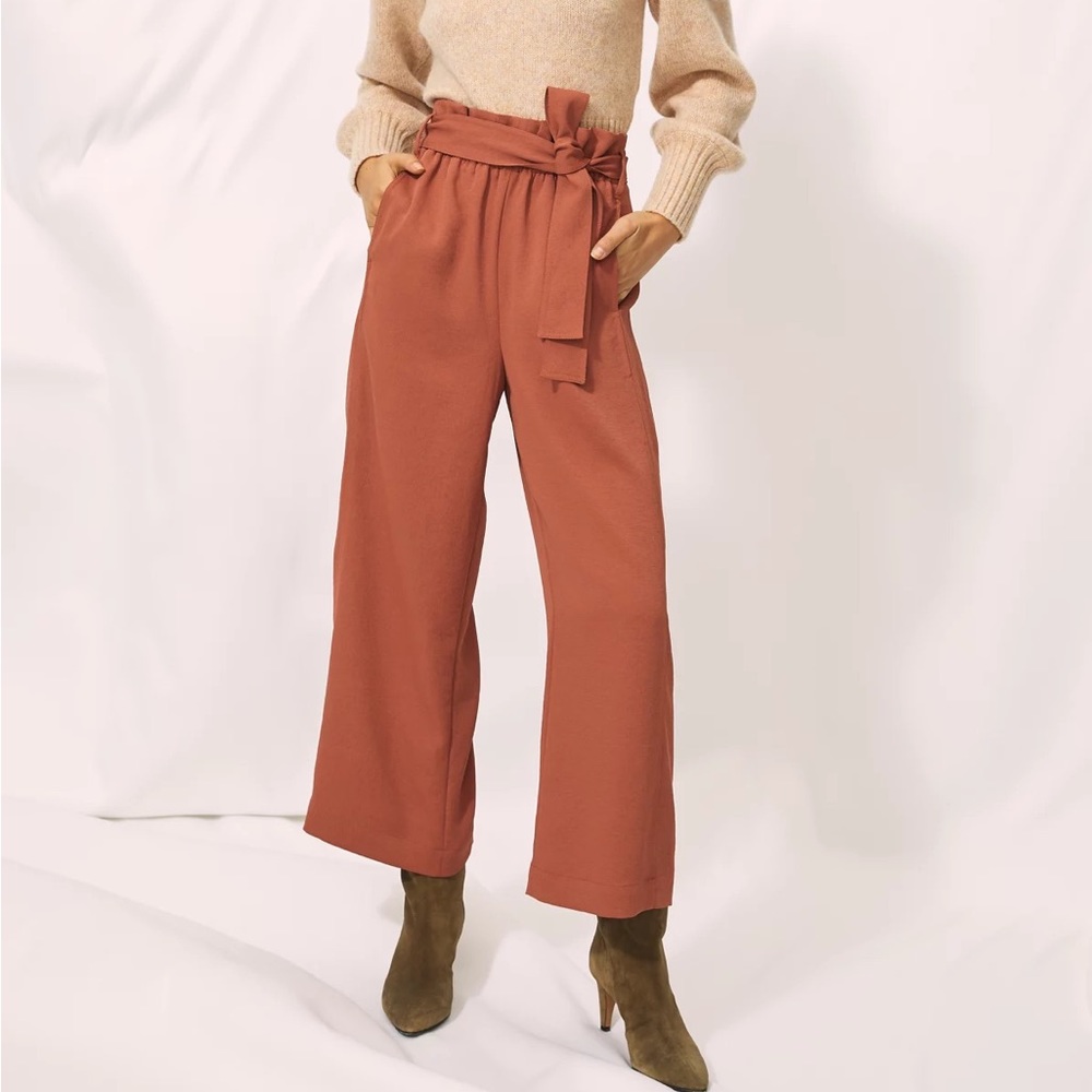Aritzia Wilfred Tie Front Paper Bag Pants - 6